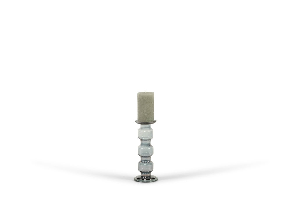 Glazen Kandelaar - 1 tot 5 roll glass luster amber of smoke