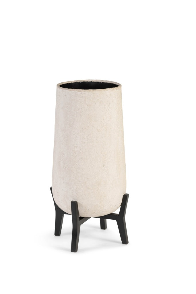 Planter paper mache on stand