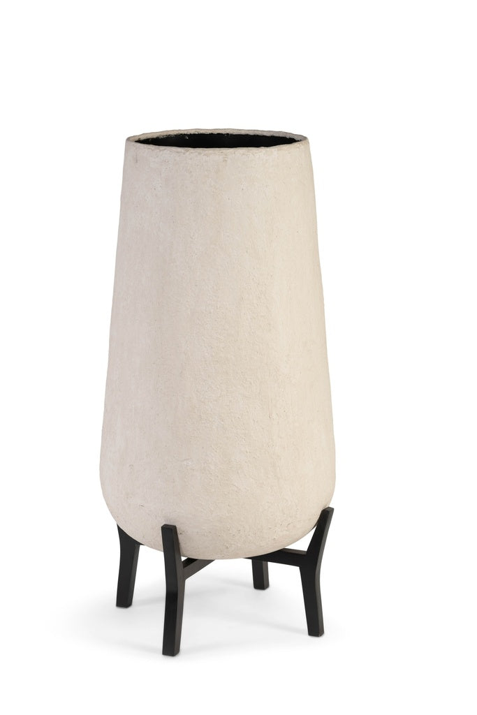 Planter paper mache on stand