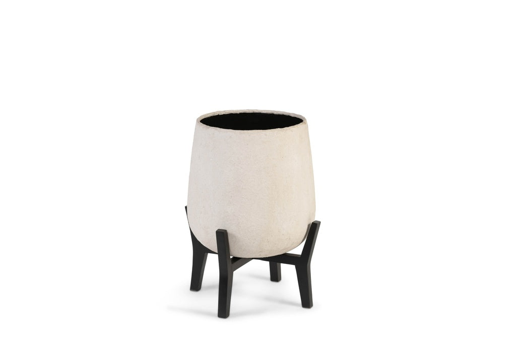 Planter paper mache on stand