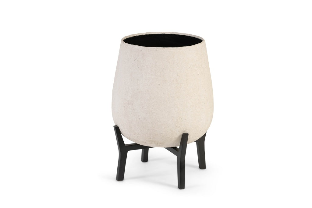 Planter paper mache on stand