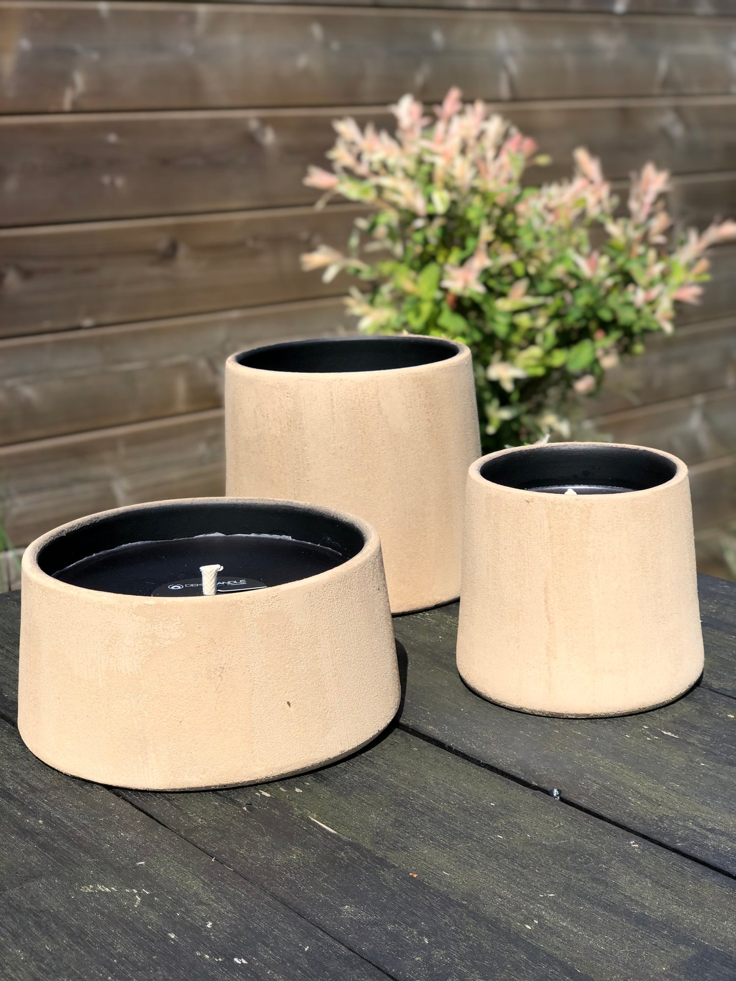 Outdoor Candle Camel Terracotta