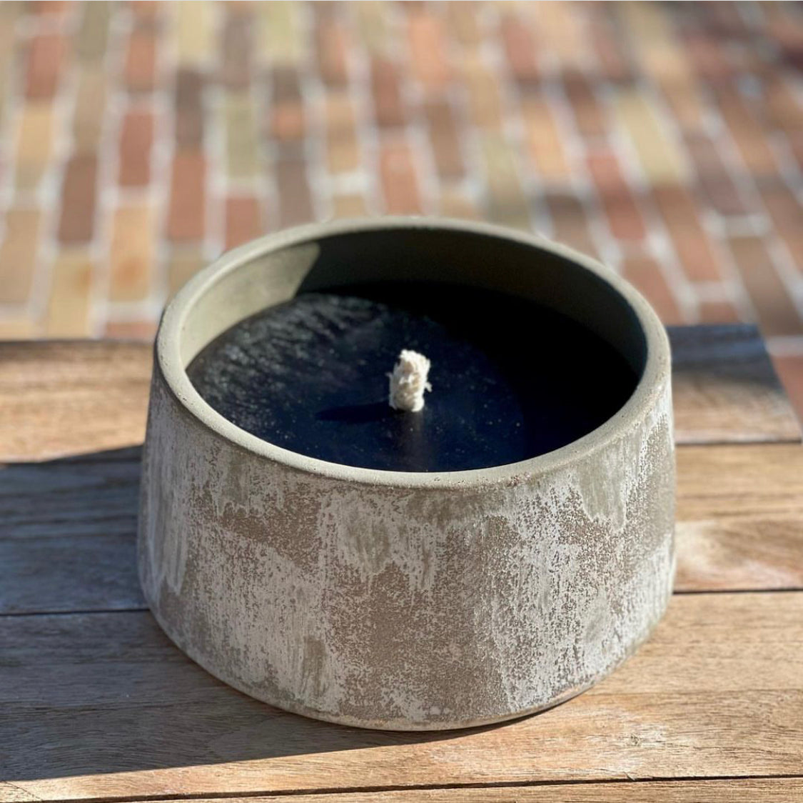 Outdoor Candle Camel Terracotta