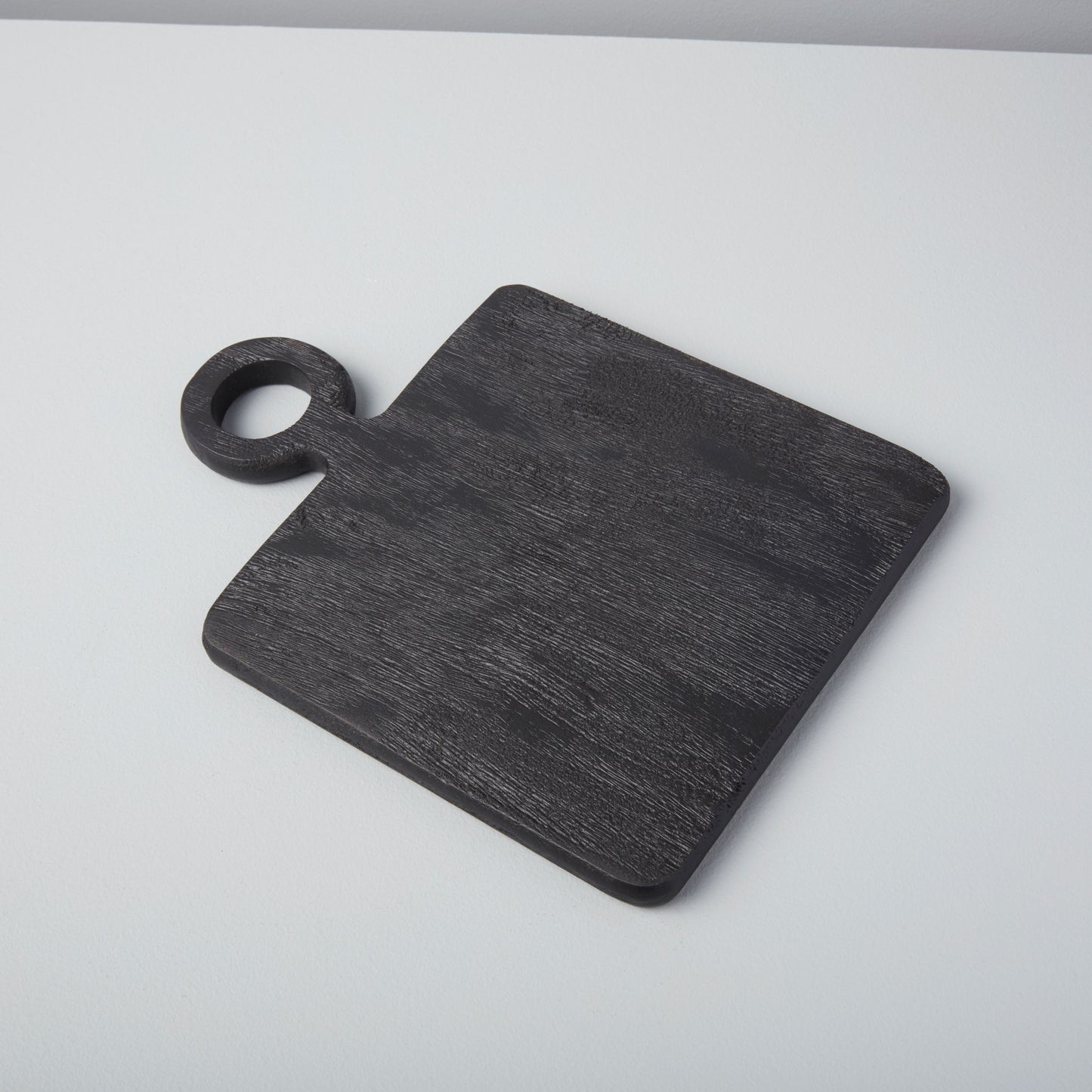 Brushed Black Mango Wood Square Board, Small