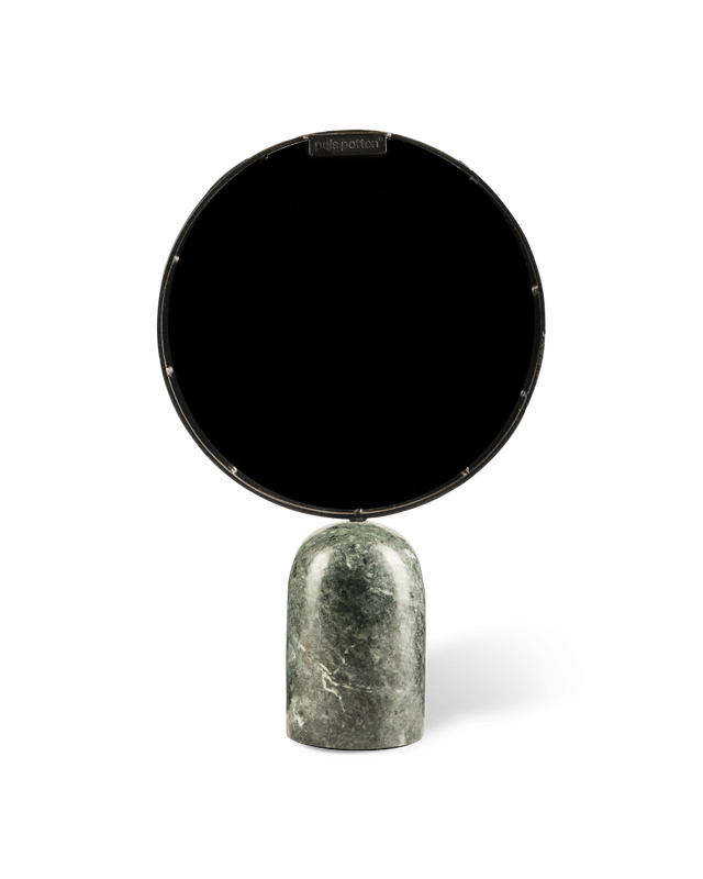 Mirror round marble green
