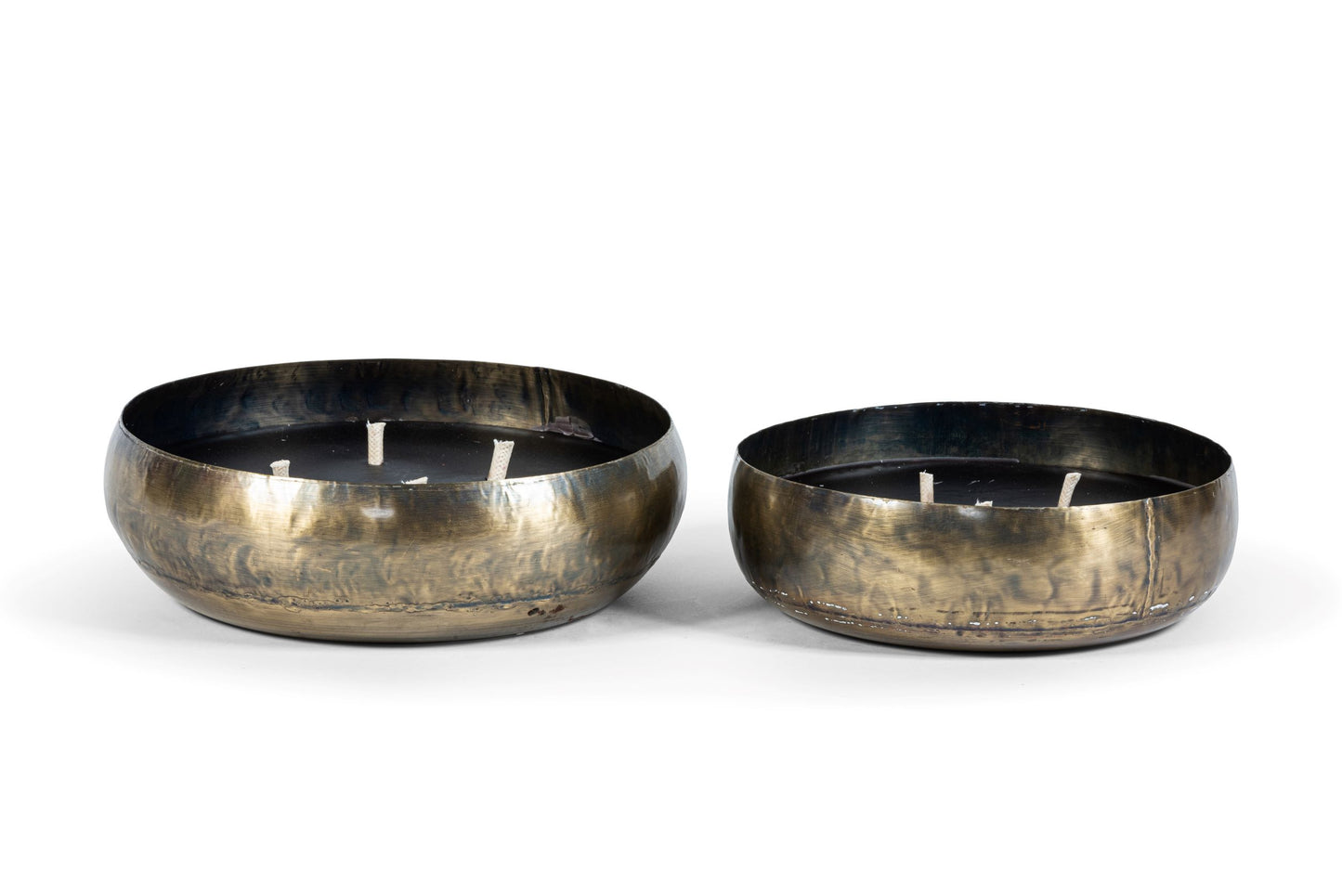 Set buitenkaarsen old brass