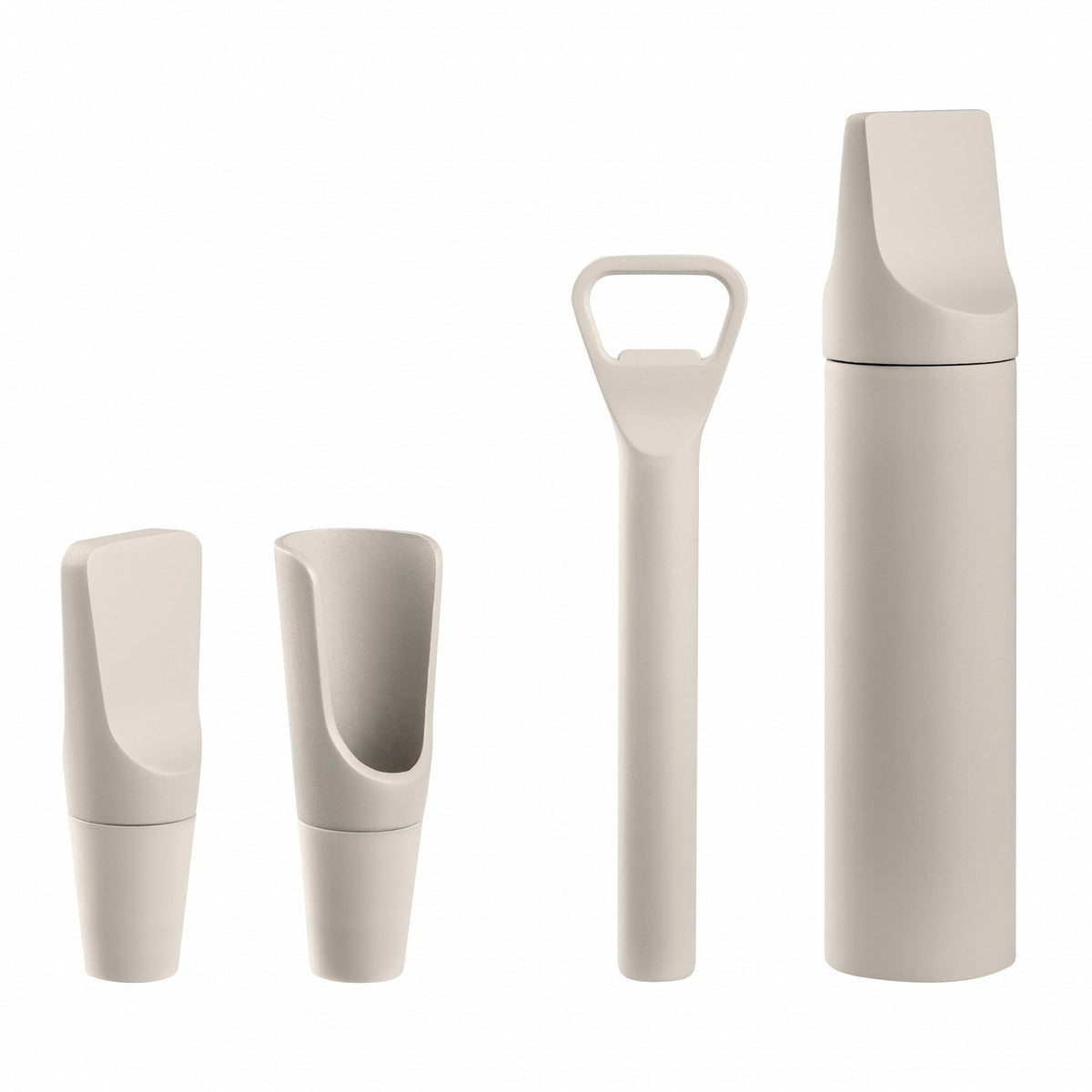 Beige wijnaccessoireset