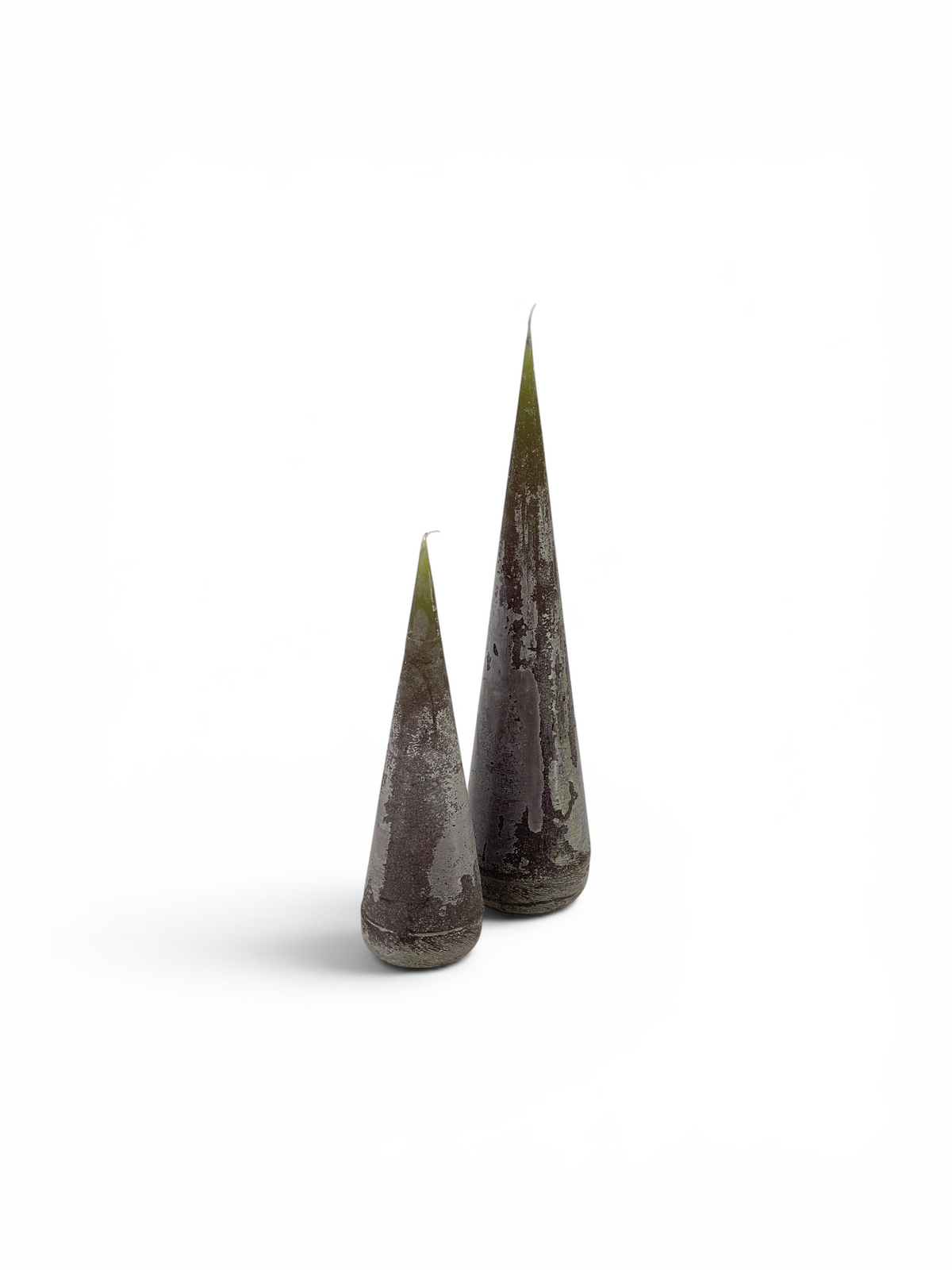 Pinecone kaarsen Dark Green – S, L & set van 2