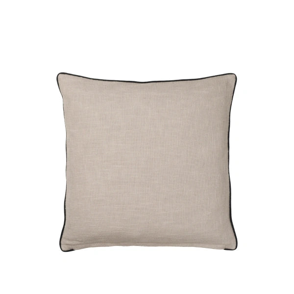 Maja Cushion Cover – katoen – met zwarte bies – 50 x 50 cm