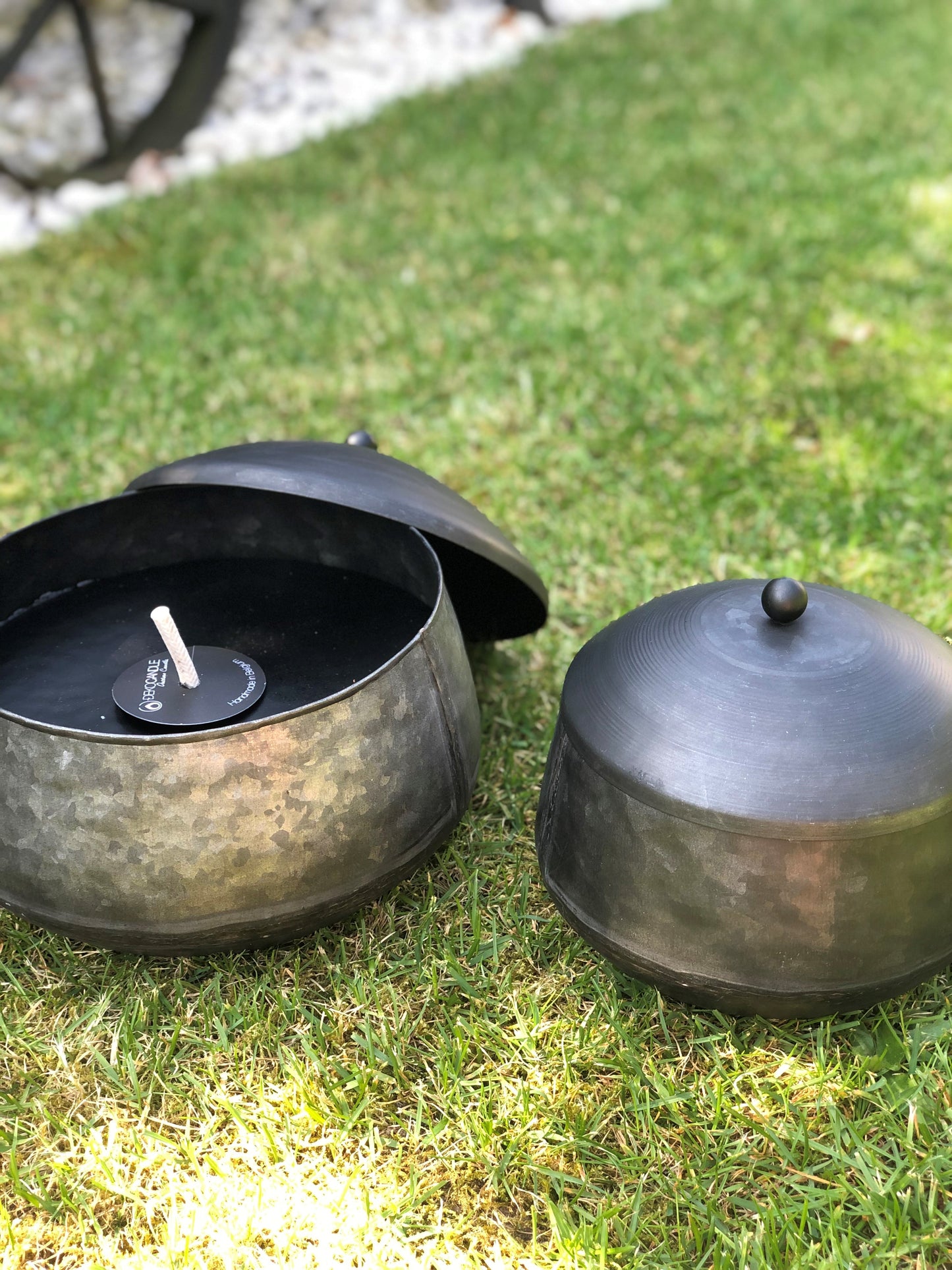 Black antique bowls (Set of 2)