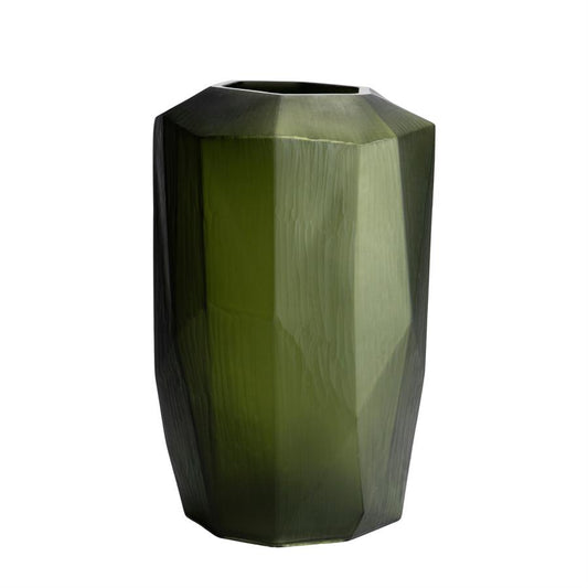 Vaas Kyosus – mat glas – olijfgroen – 47 cm