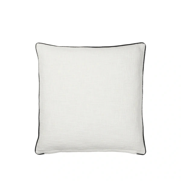 Maja Cushion Cover – katoen – met zwarte bies – 50 x 50 cm