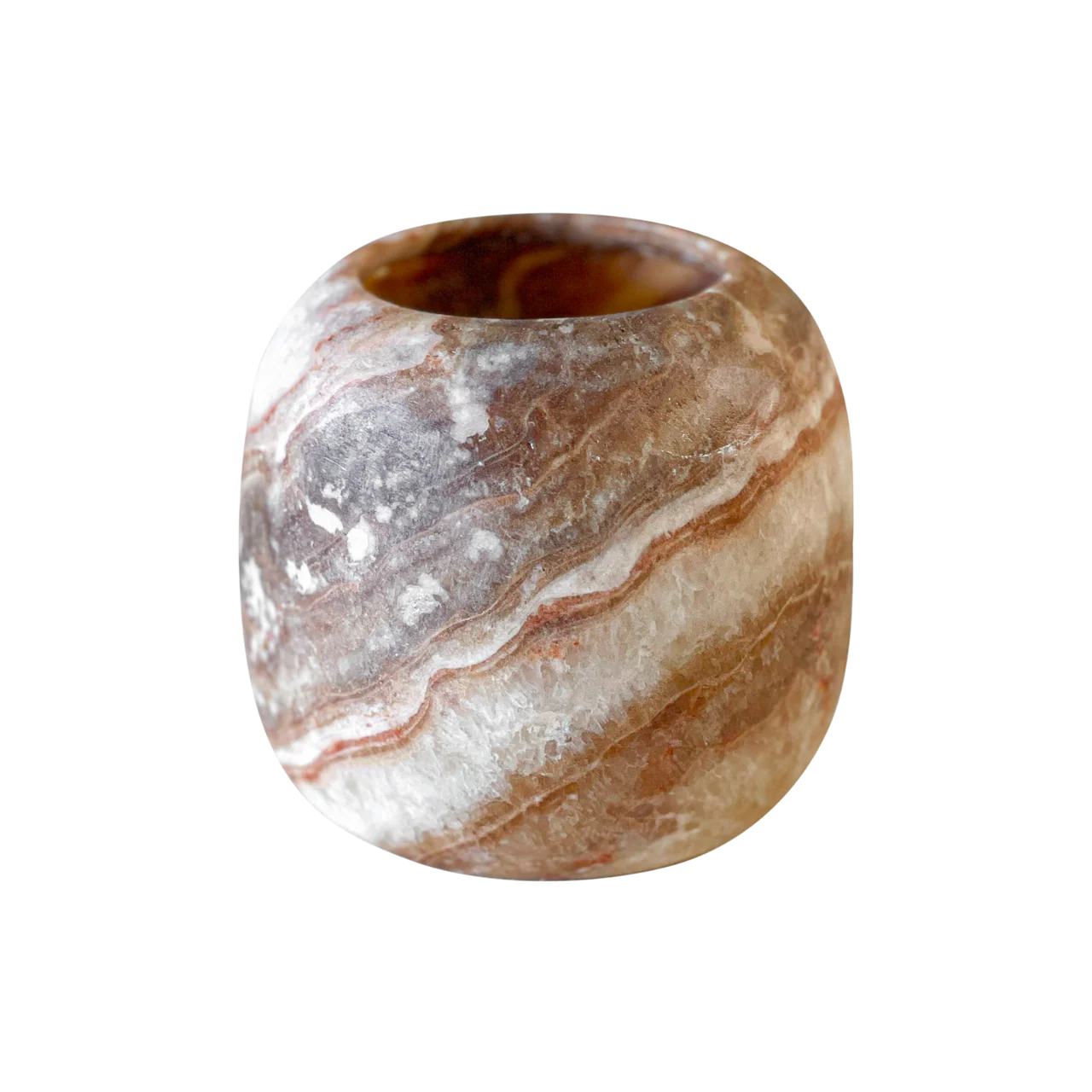 Alabaster theelichthouders rond