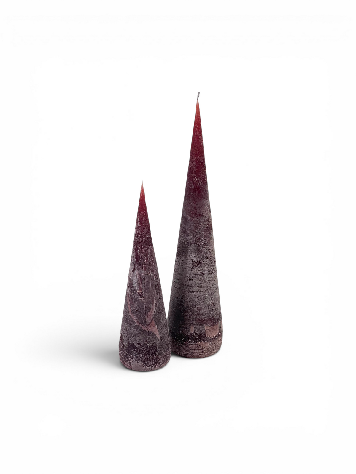 Pinecone kaarsen Wine Wood – S, L & set van 2