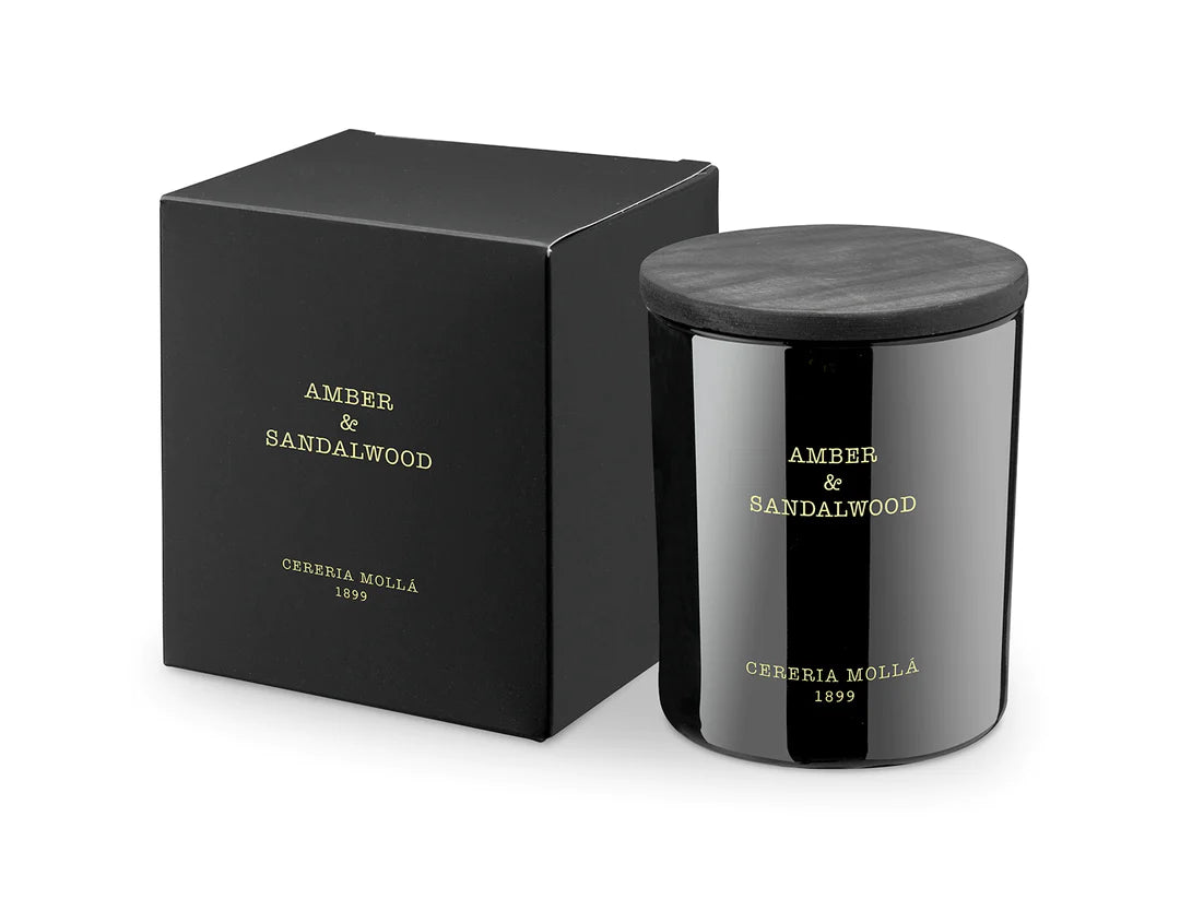 Geurkaars Amber & Sandalwood - Cereria Mollá 1899
