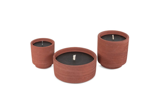 Red terracotta outdoor kaarsen – Icci by Dekocandle