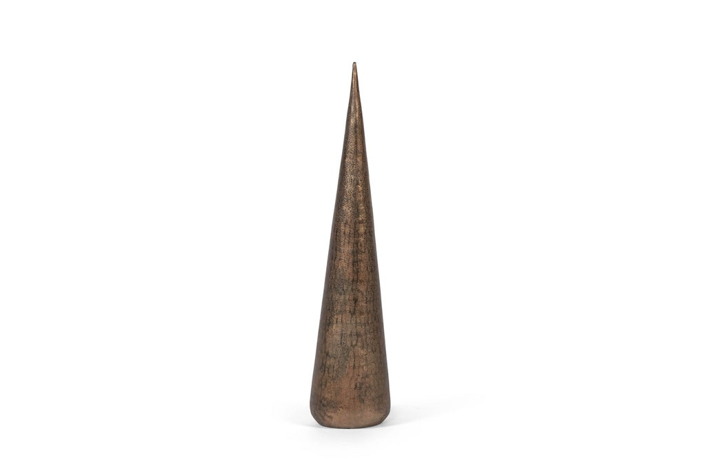 Kerstboom ornament- metal/rustic gold