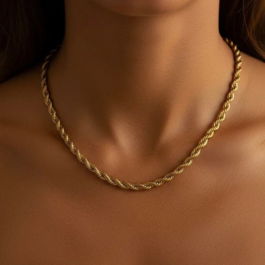 Halsketting Golden Embrace 18k verguld – Geroom Party Edition