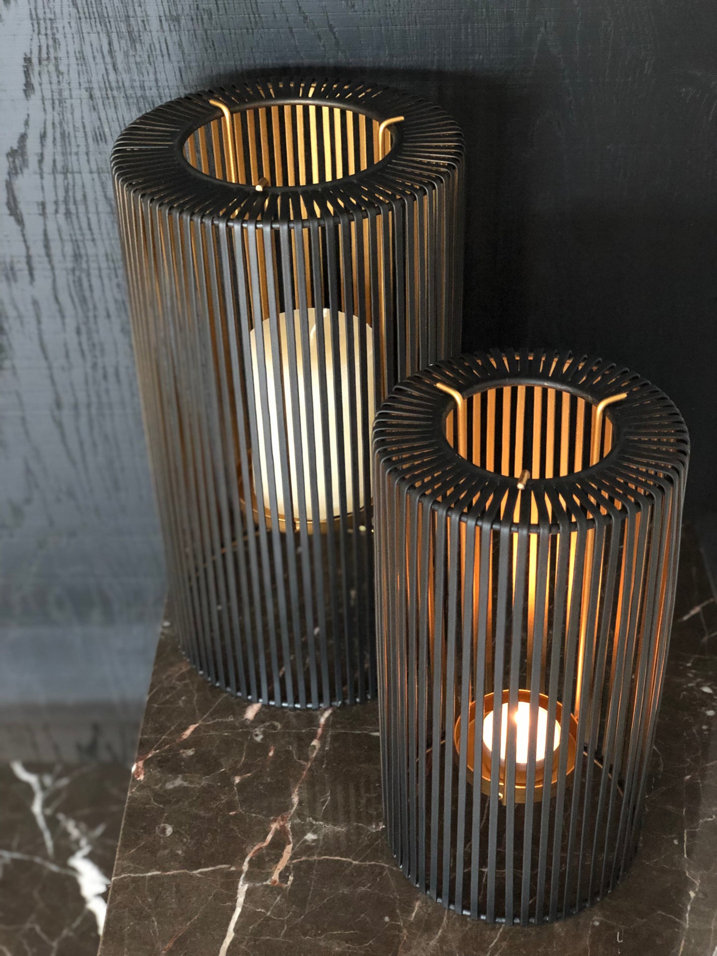 Lantern Black & Gold