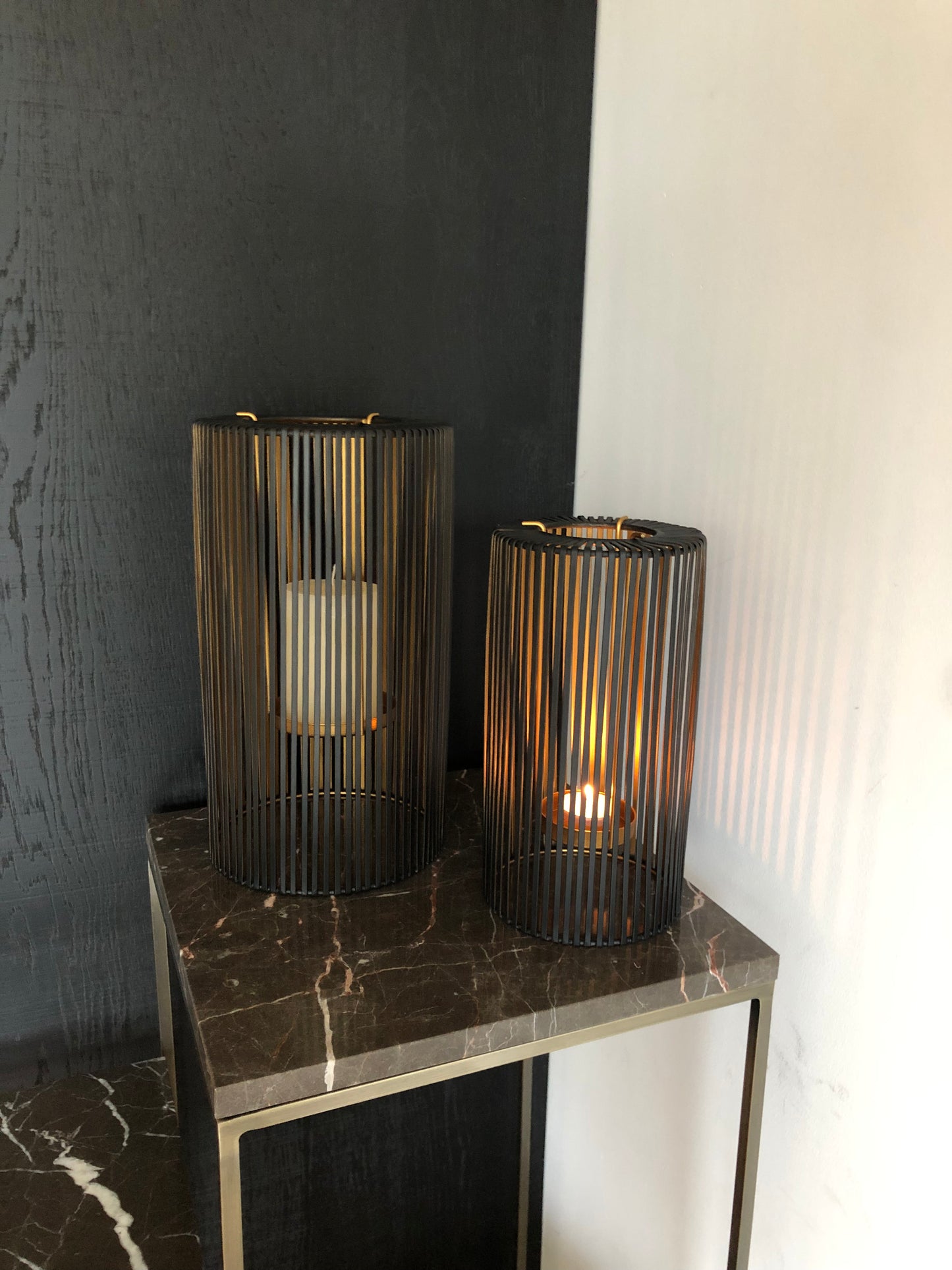 Lantern Black & Gold