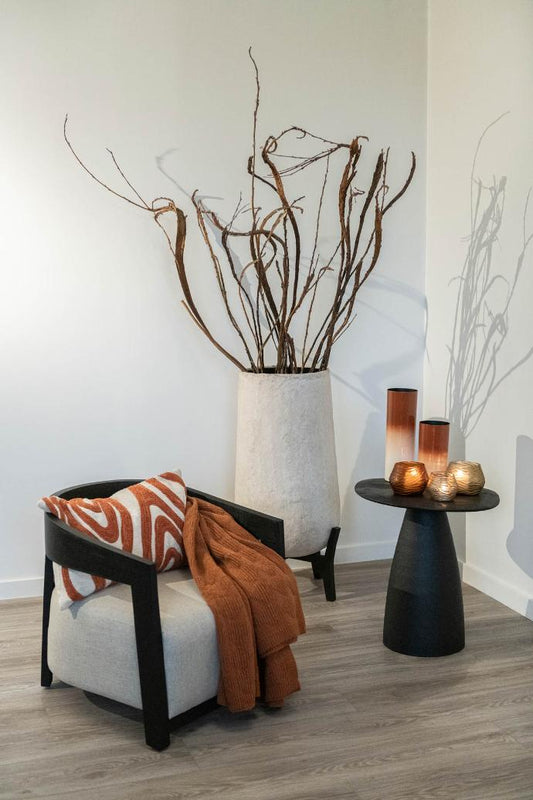 Planter paper mache on stand