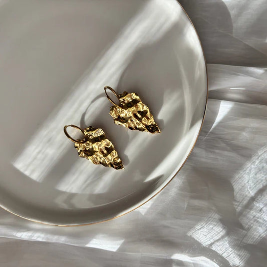 Oorbellen Steel Love Hoops 18k verguld – Geroom Party Edition