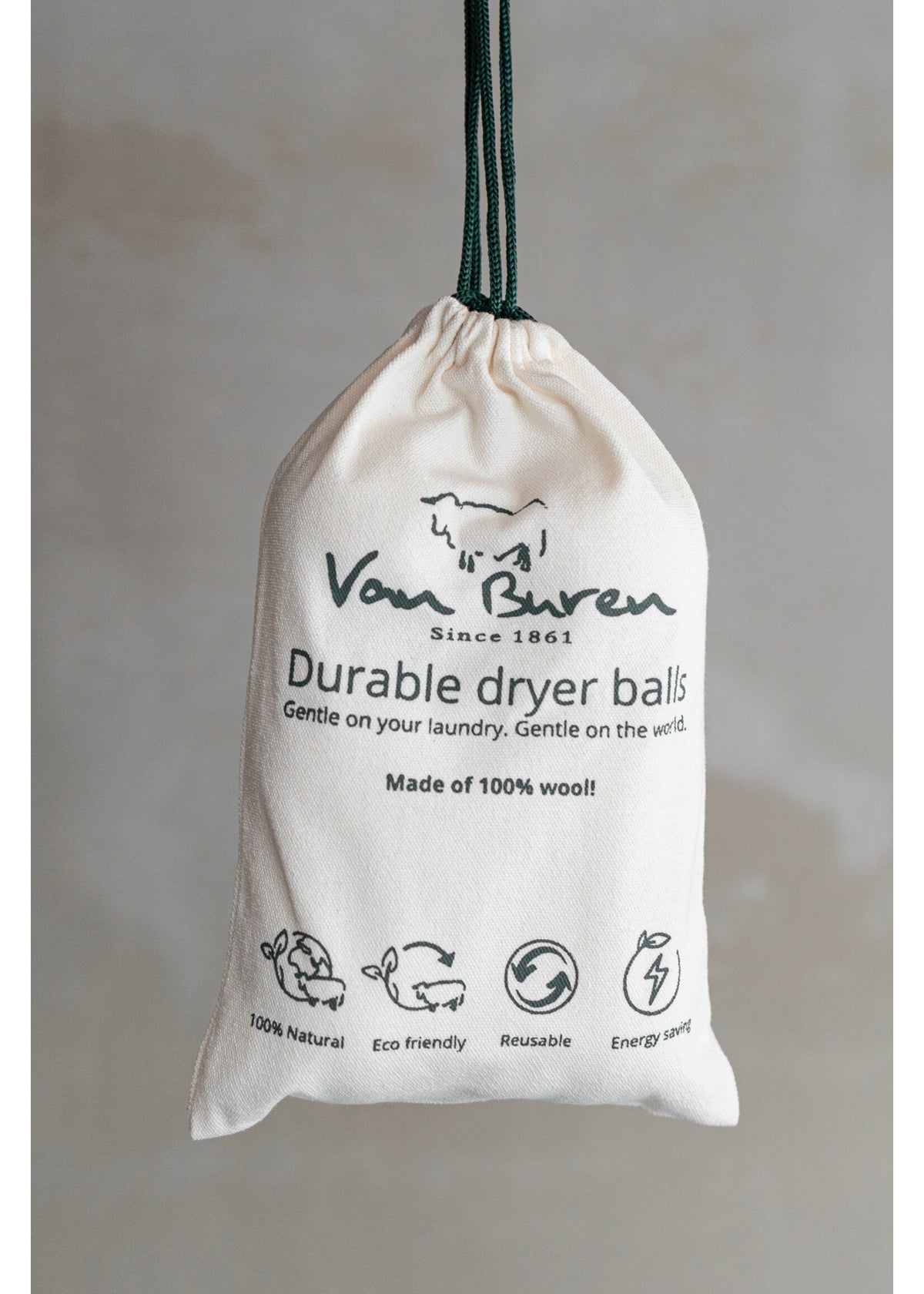Wollen drogerballen van Van Buren, zakje van 6