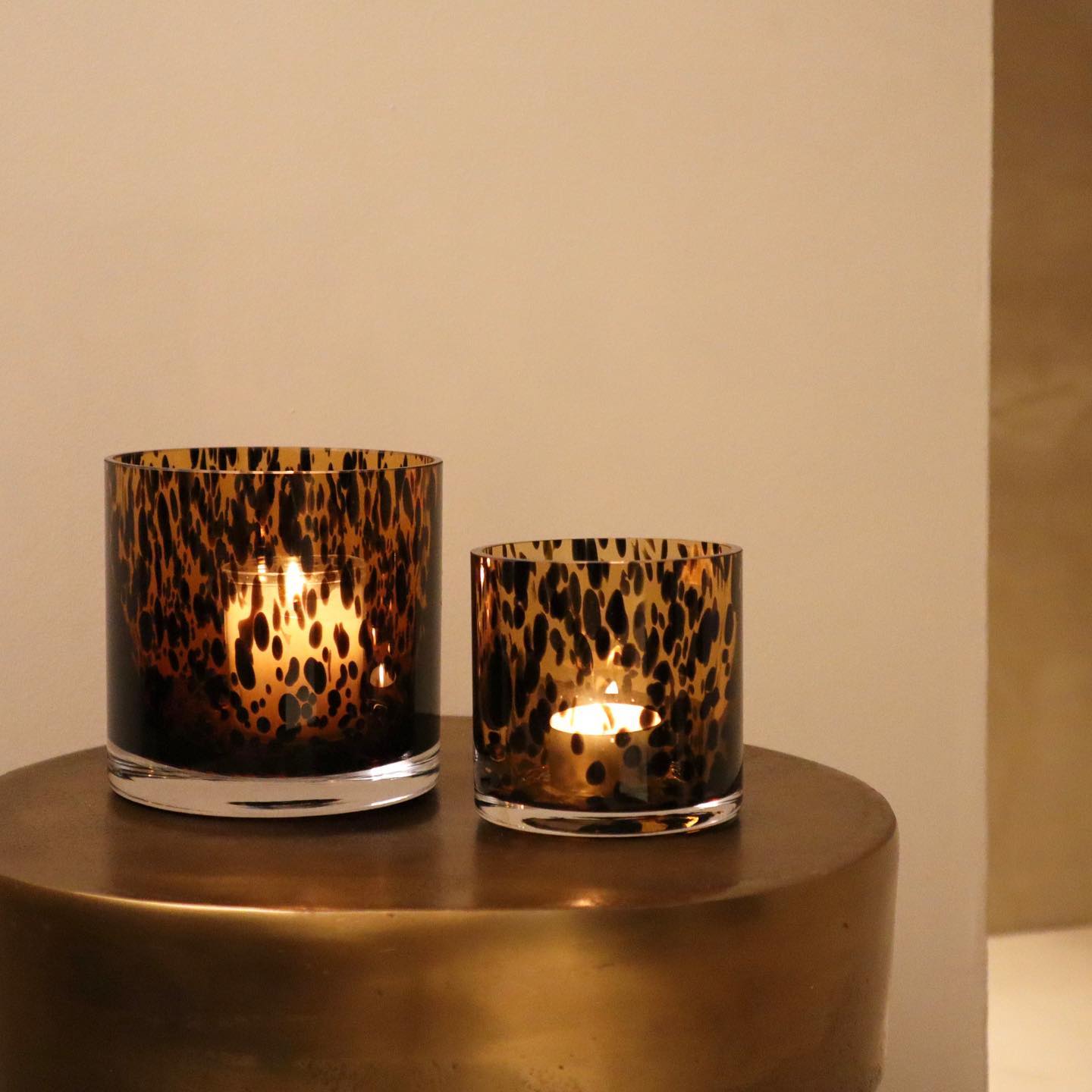 Leopard spotted vase