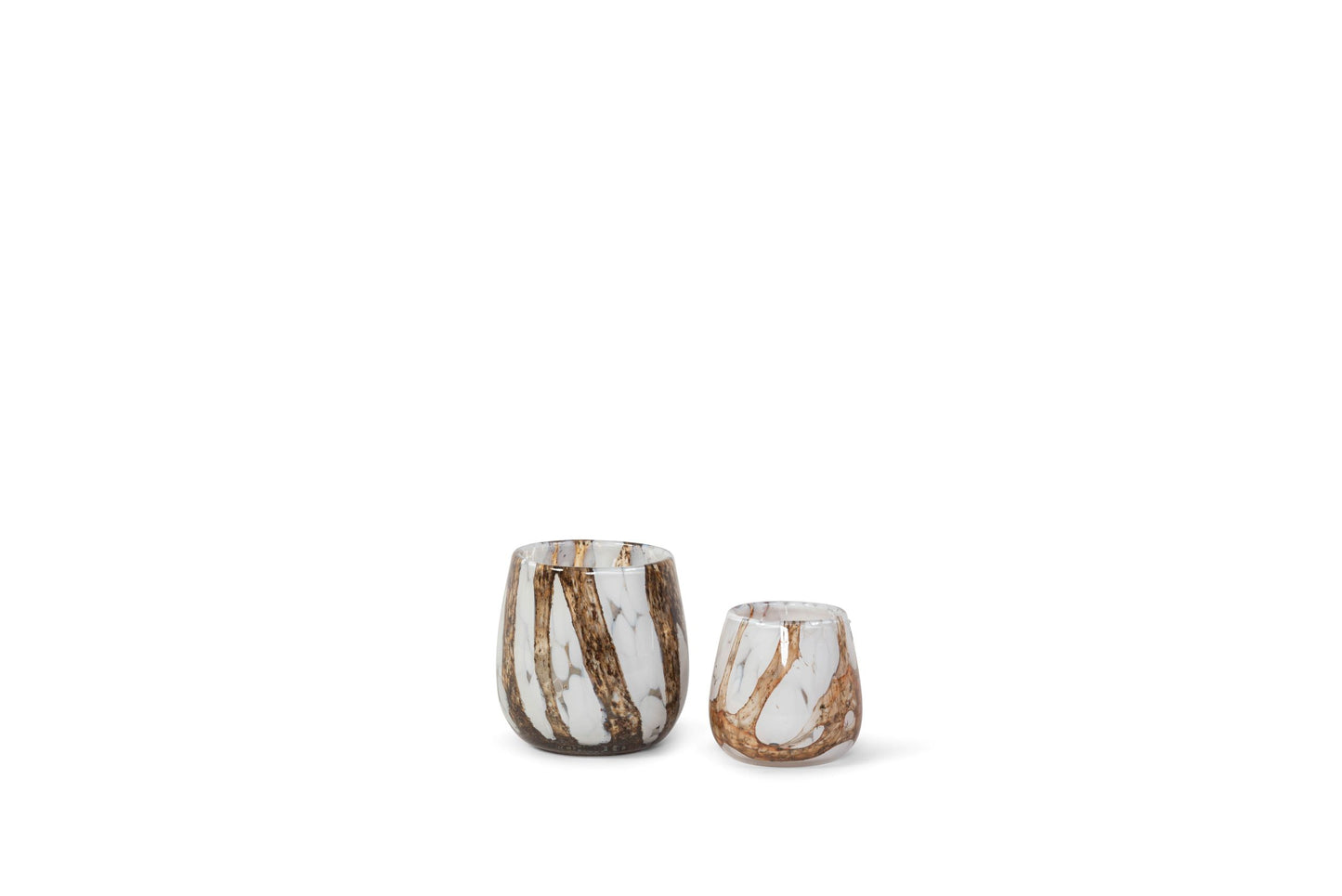 Thick spotted & lavafinish vase