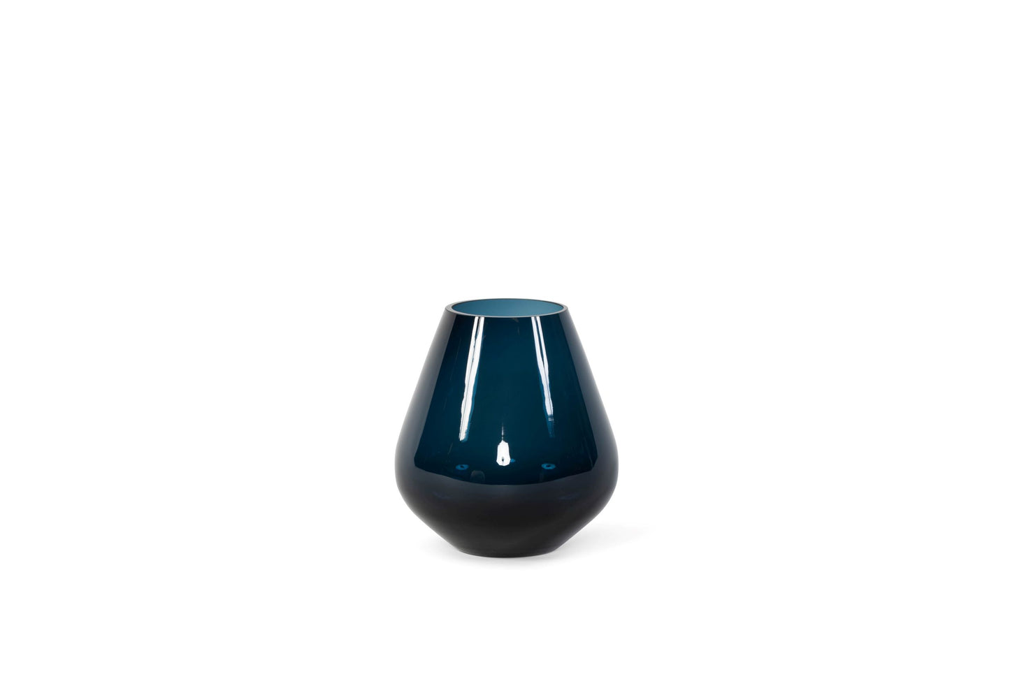 Teardrop Night blue vase