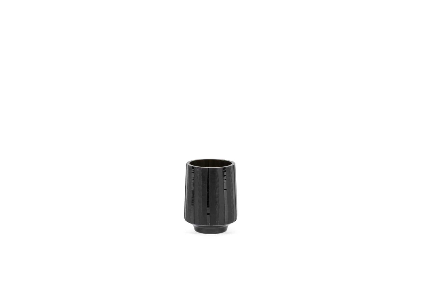 Mouthblown vertical cutted vase