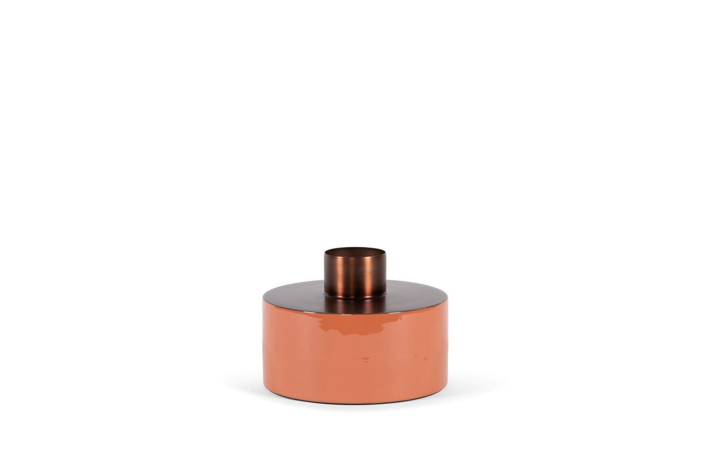 Vase Enamel - Terracotta & Top Copper Antique | Geroom Interieur