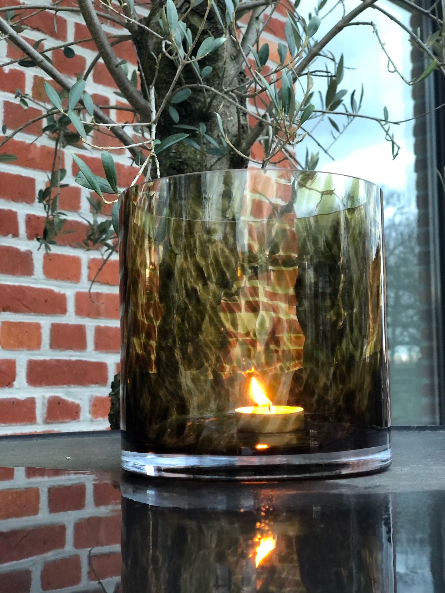 Leopard spotted vase