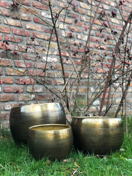 Hammered planter
