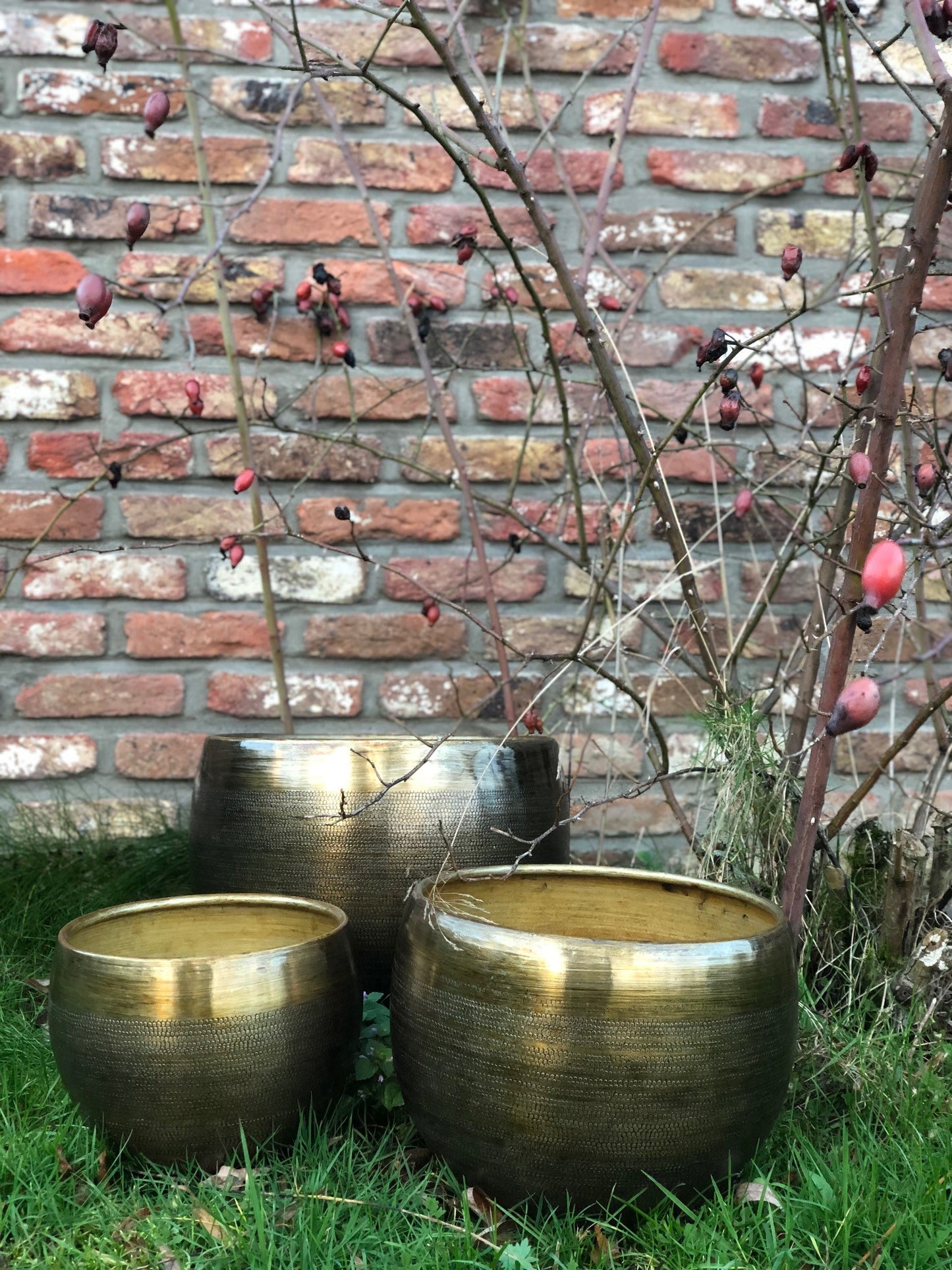 Hammered planter