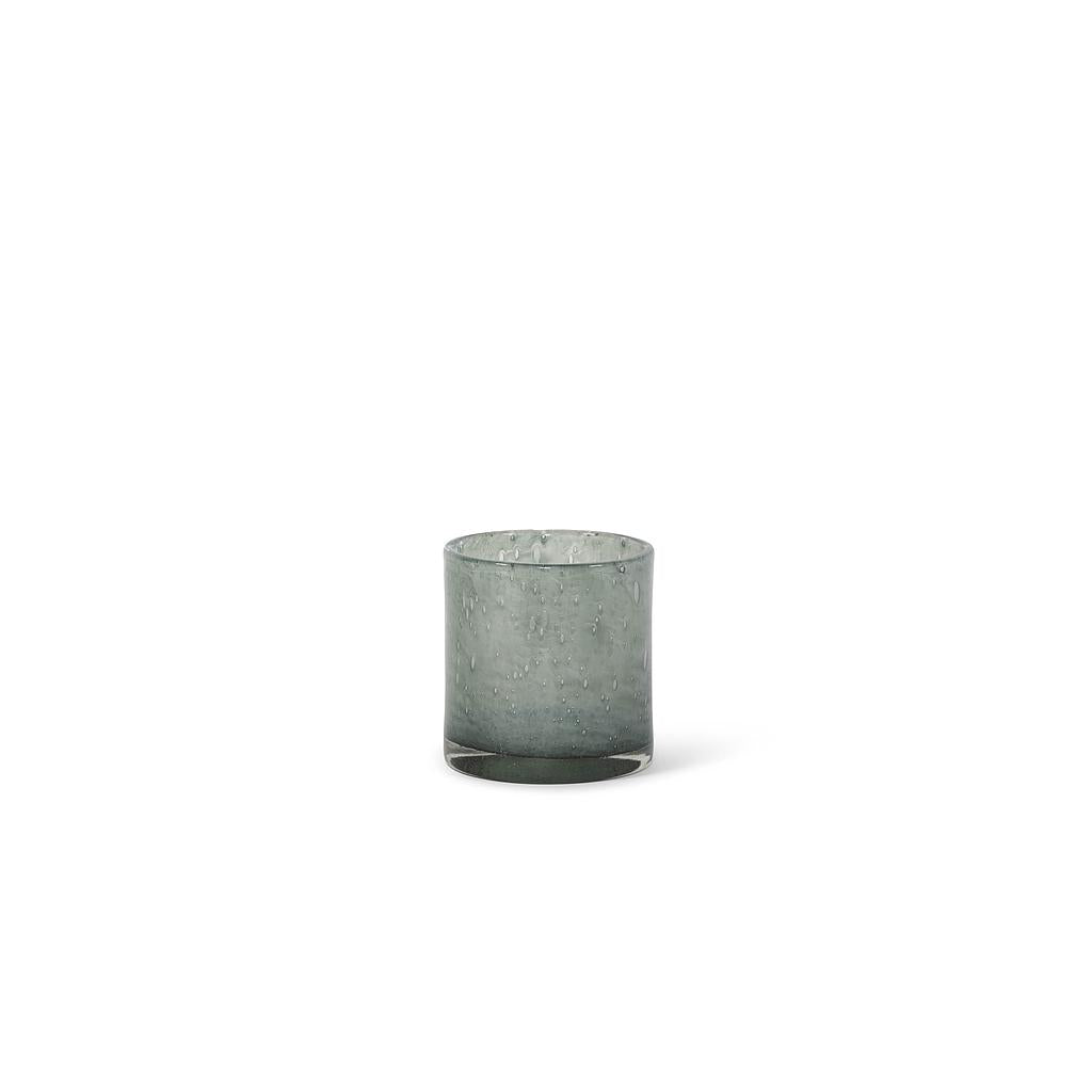 Thick votive cylinder- old green