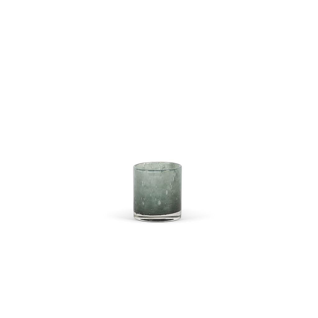 Thick votive cylinder- old green