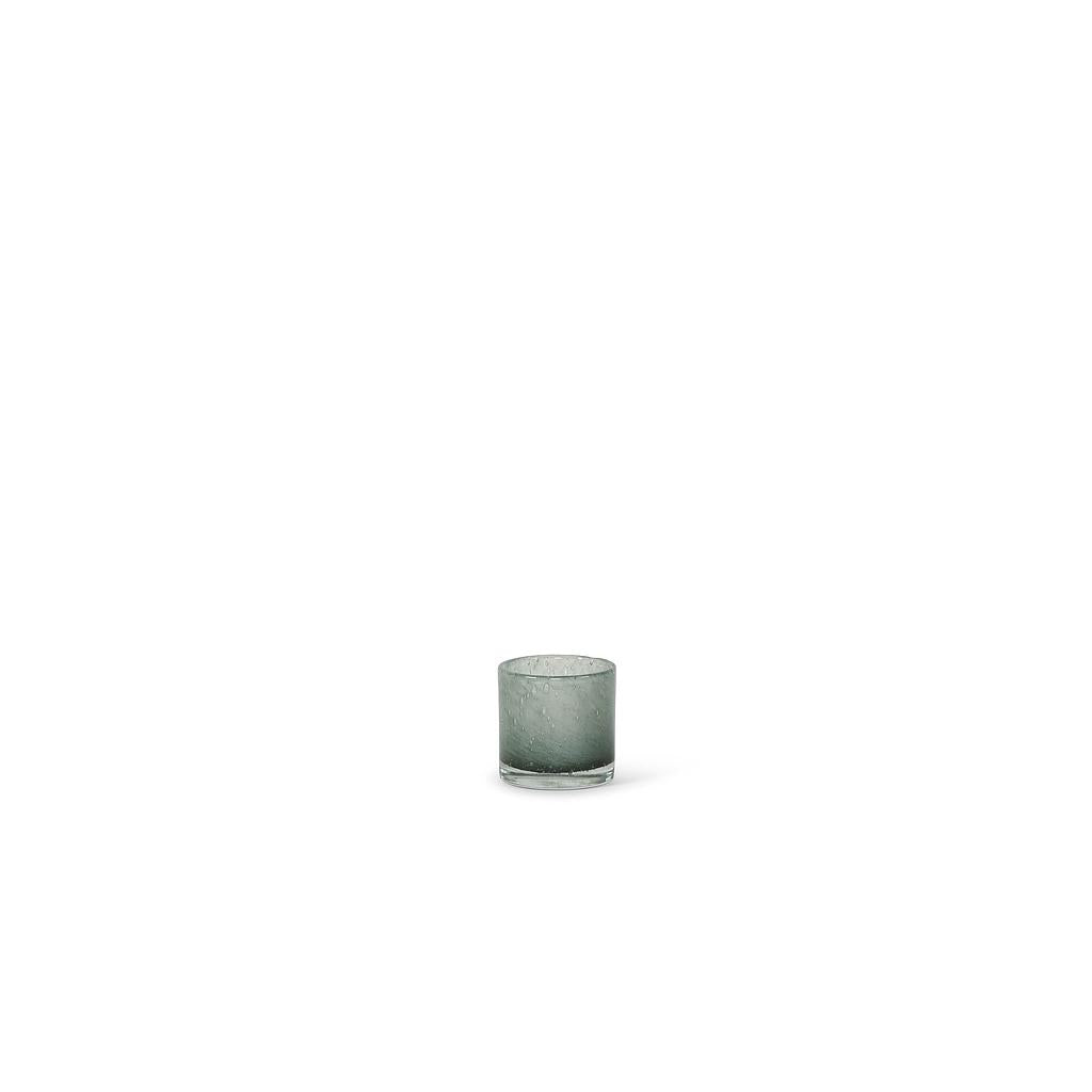 Thick votive cylinder- old green