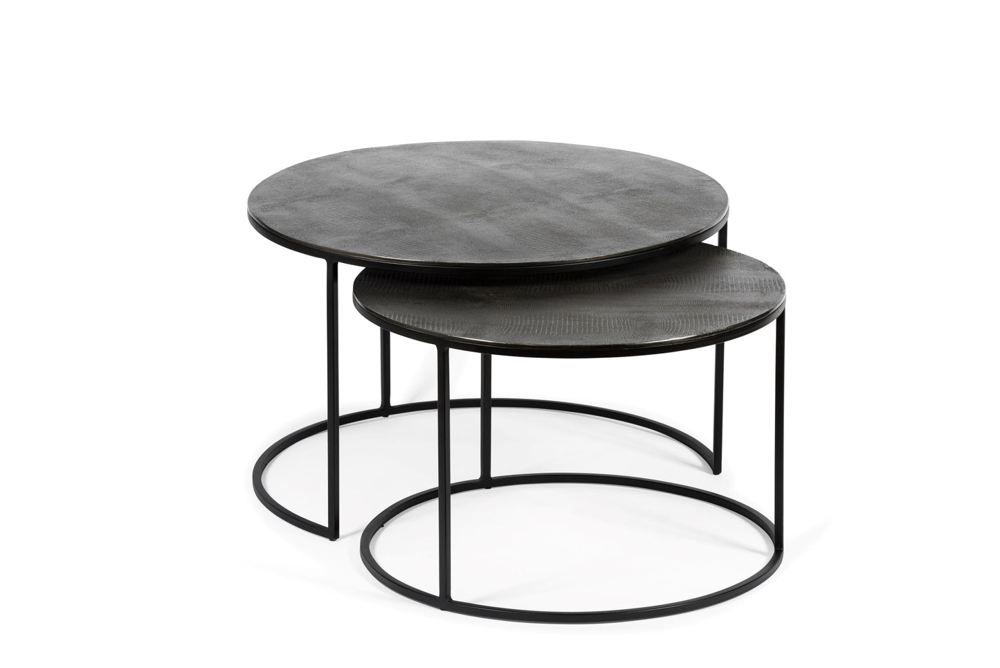 Nested Coffee Table, black (set of 2)